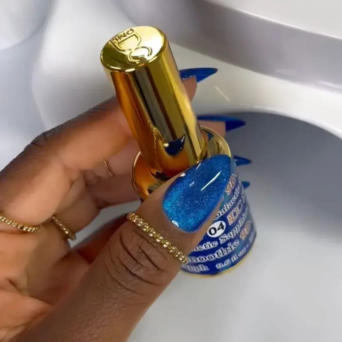 DC 9D Cat Eye Smoothie - #04 Galactic Sapphire - TTT Nails Supply