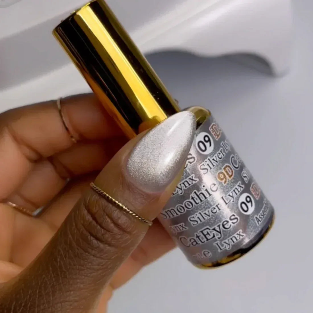 DC 9D Cat Eye Smoothie - #09 Silver Lynx - TTT Nails Supply