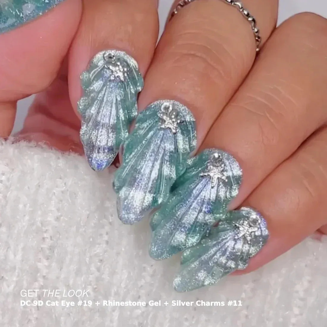 DC 9D Cat Eye Unicorn - #19 Aqua Freckles - TTT Nails Supply