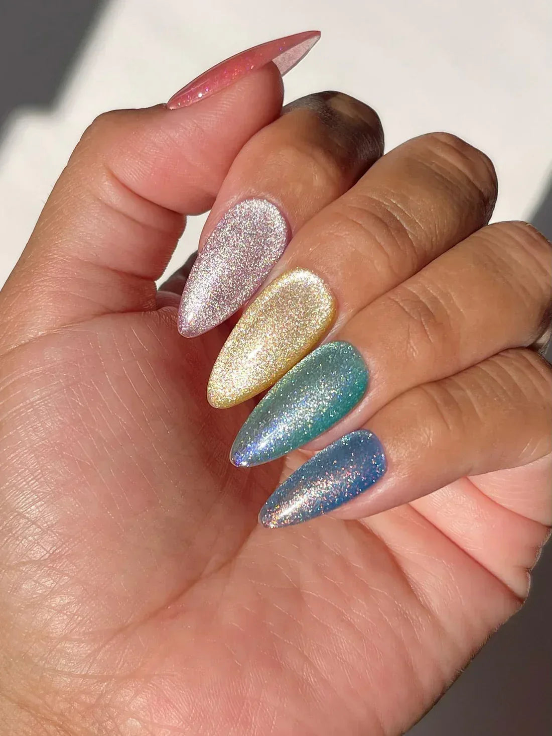 DC 9D Cat Eye Unicorn - #19 Aqua Freckles - TTT Nails Supply