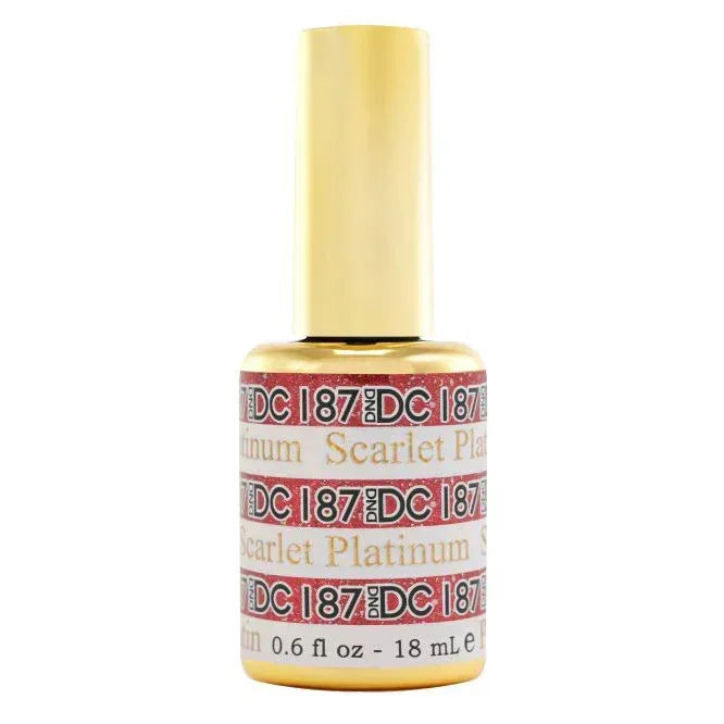 DND DC Platinum Gel - #187 Scarlet - TTT Nails Supply