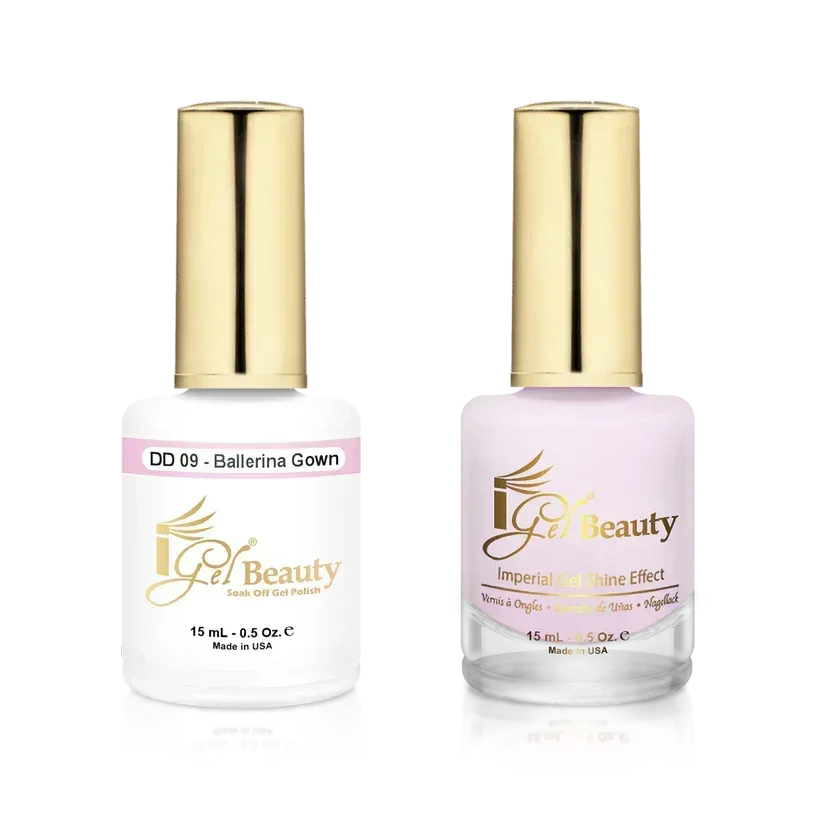 iGel Matching Duo Gel Polish 0.5oz - #009 BALLERINA GOWN - TTT Nails Supply