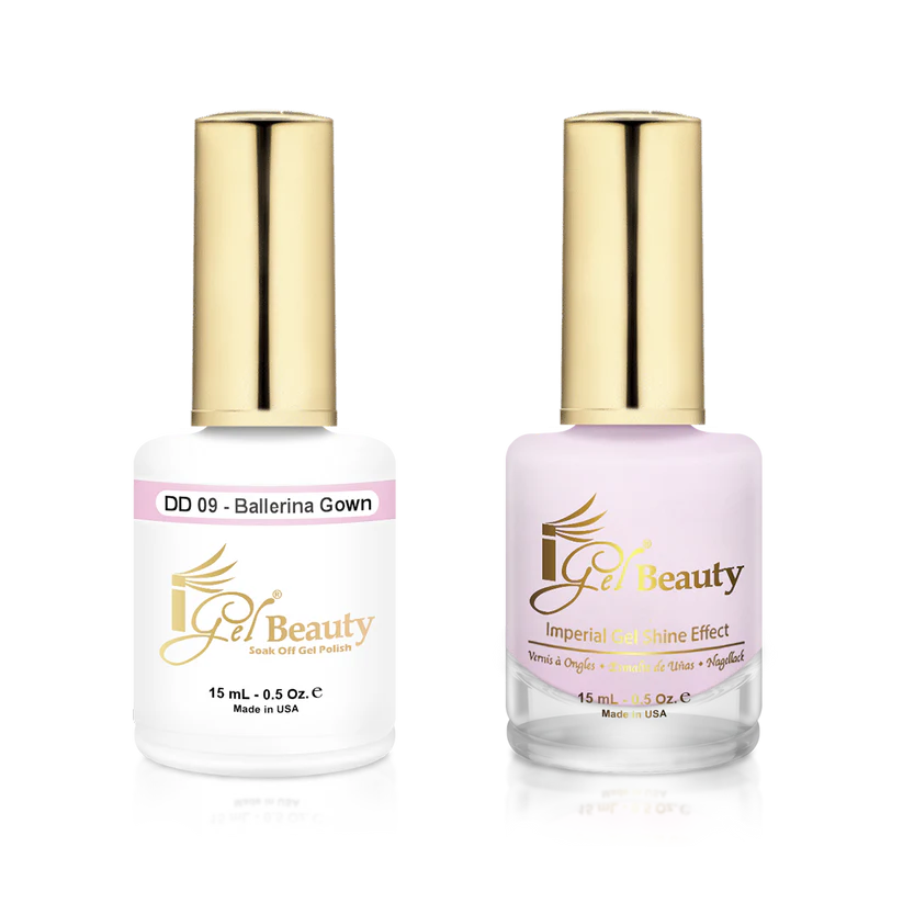 iGel Matching Duo Gel Polish 0.5oz - #009 BALLERINA GOWN