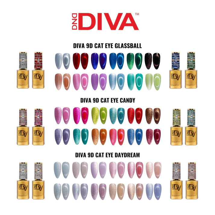 DIVA 9D Cat Eye Collection - Set of 36 Colors + Free Display & Magnetic