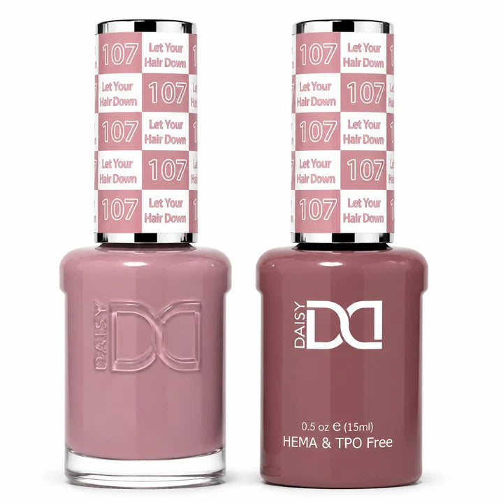 DND HEMA & TPO Free Duo Gel Matching - #107 Let Your Hair Down