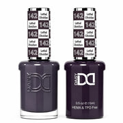 DND HEMA & TPO Free Duo Gel Matching - #142 Lethal Obsidian