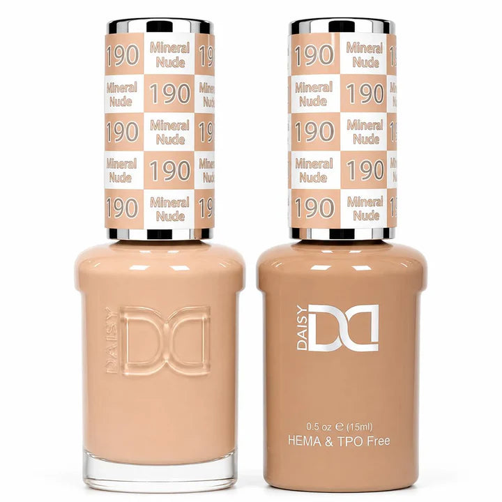 DND HEMA & TPO Free Duo Gel Matching - #190 Mineral Nude