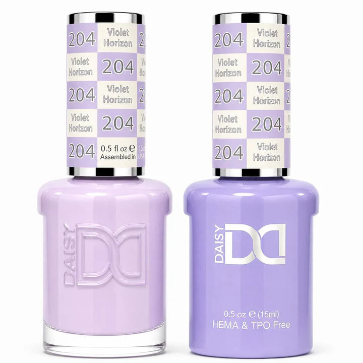 DND HEMA & TPO Free Duo Gel Matching - #204 Violet Horizon
