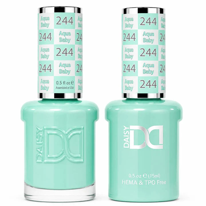 DND HEMA & TPO Free Duo Gel Matching - #244 Aqua Baby