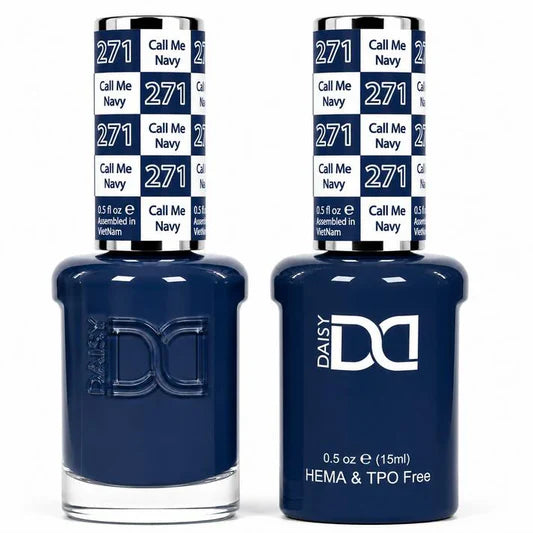 DND HEMA & TPO Free Duo Gel Matching - #271 Call Me Navy