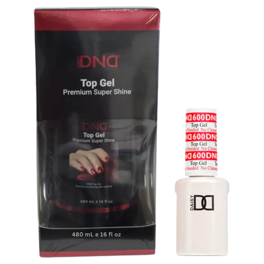 DND Top Gel Premium Super Shine Refill 16oz (DND #600)