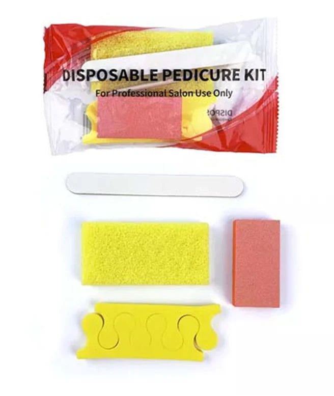 DND Disposable Pedicure Kit 4pcs (200kit/case) - Yellow