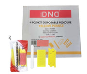 DND Disposable Pedicure Kit 4pcs (200kit/case) - Yellow