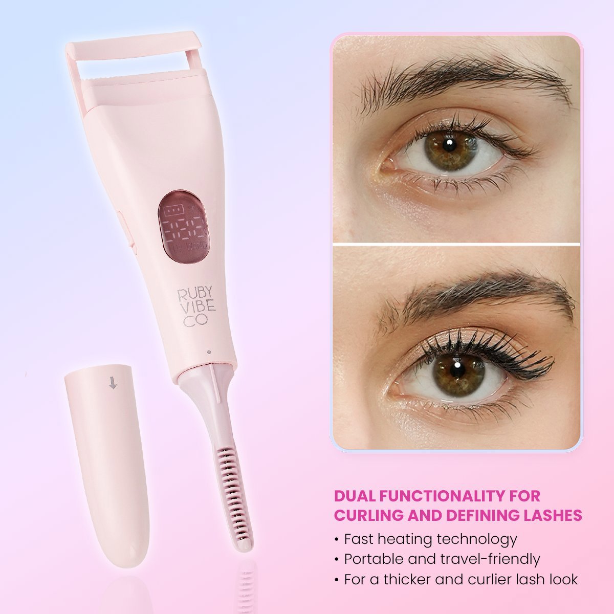 DualLash-Lift, Heated Eyelash Curler by Ruby