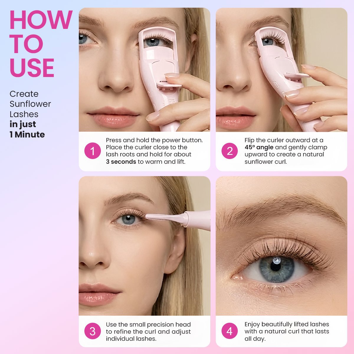DualLash-Lift, Heated Eyelash Curler by Ruby