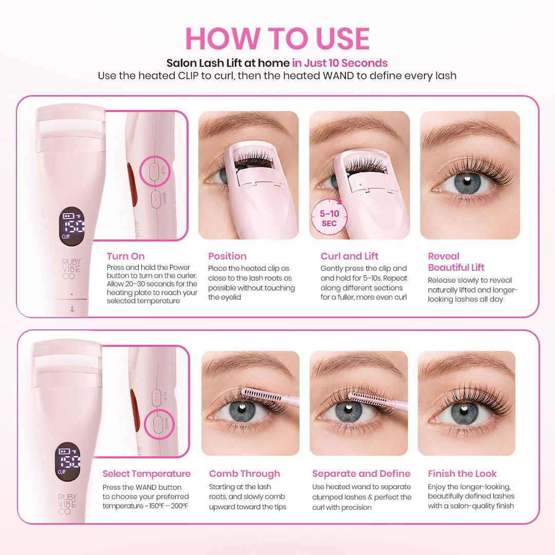 DualLash-Lift, Heated Eyelash Curler by Ruby