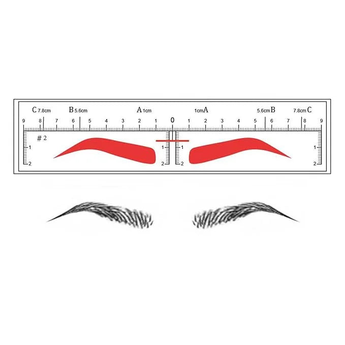 Eyebrow Stencil Disposable - EASY Eyebrow Shaper Kit - SHAPE #2 (10pcs)