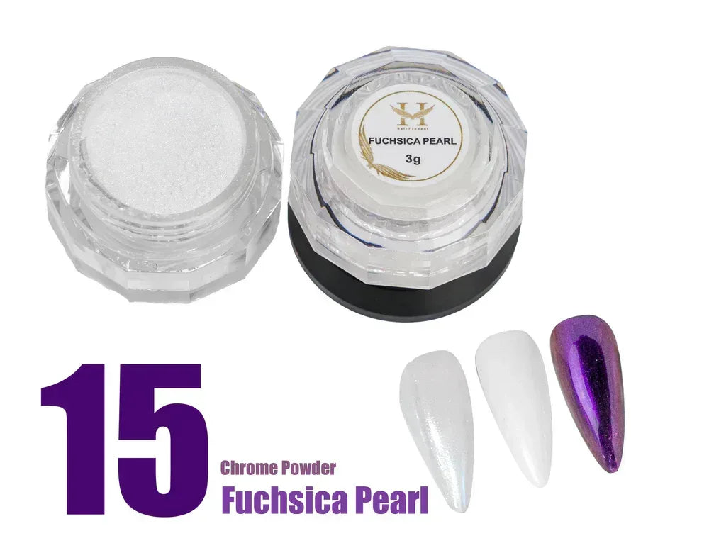HANG Chrome Powder - #15 Fuchsica Pearl 3g - TTT Nails Supply