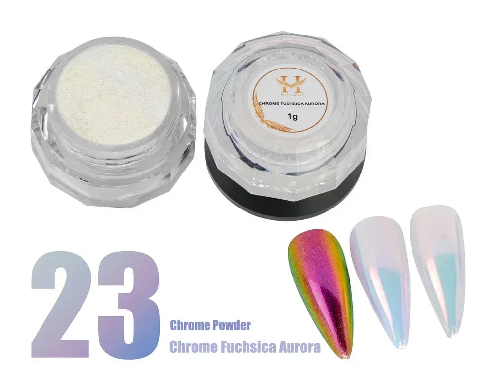 HANG Chrome Powder - #23 Fuchsica Aurora 1g - TTT Nails Supply