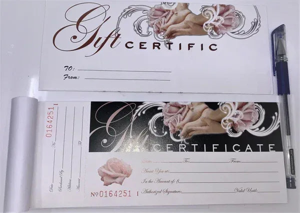 Gift Certificate with Envelope & Pen - TTT Nails Supply