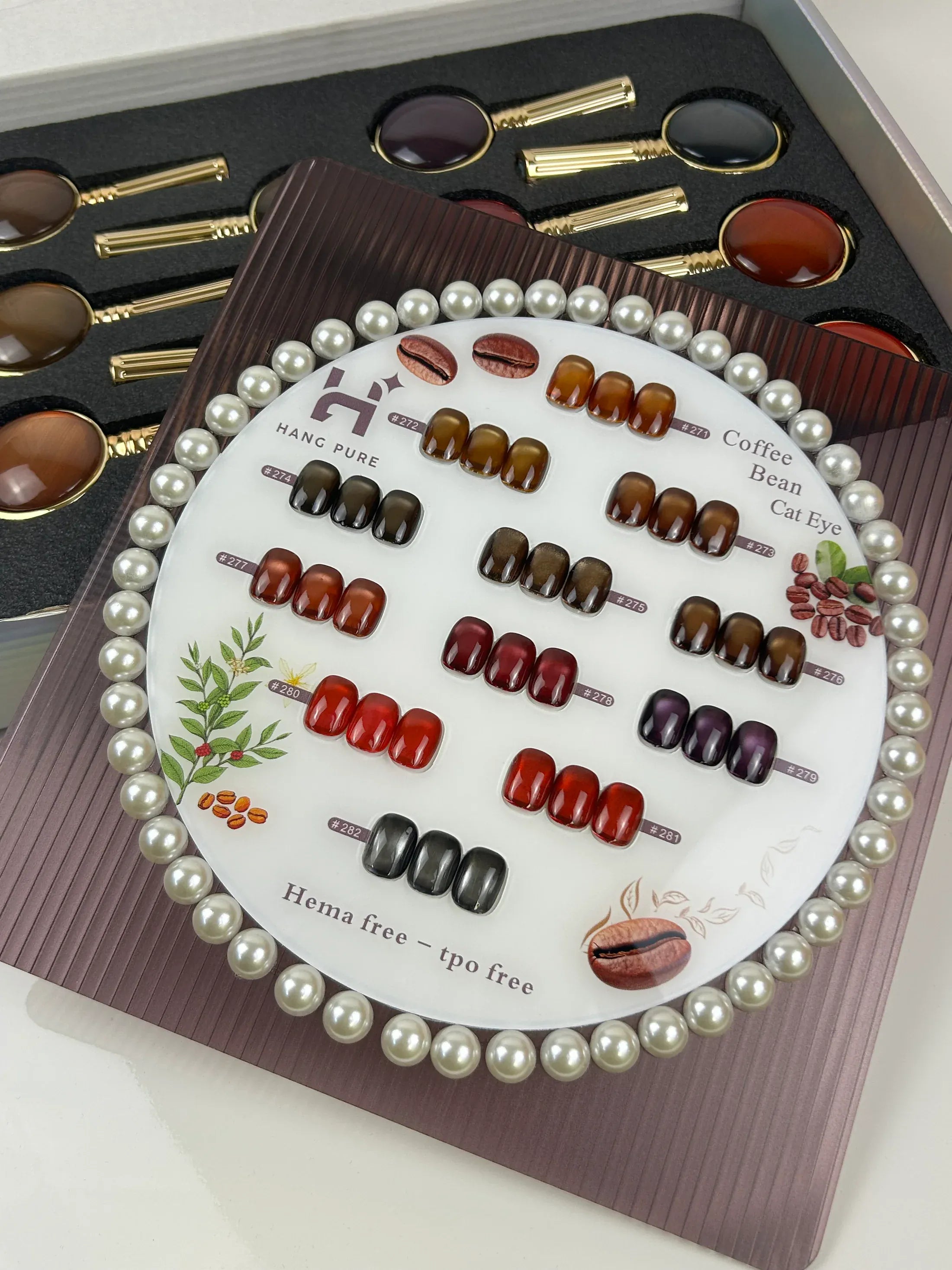 HANG Cat Eye - COFFEE BEAN Collection, 12 Colors + Free Display & Magnetic ($7.95/ea)