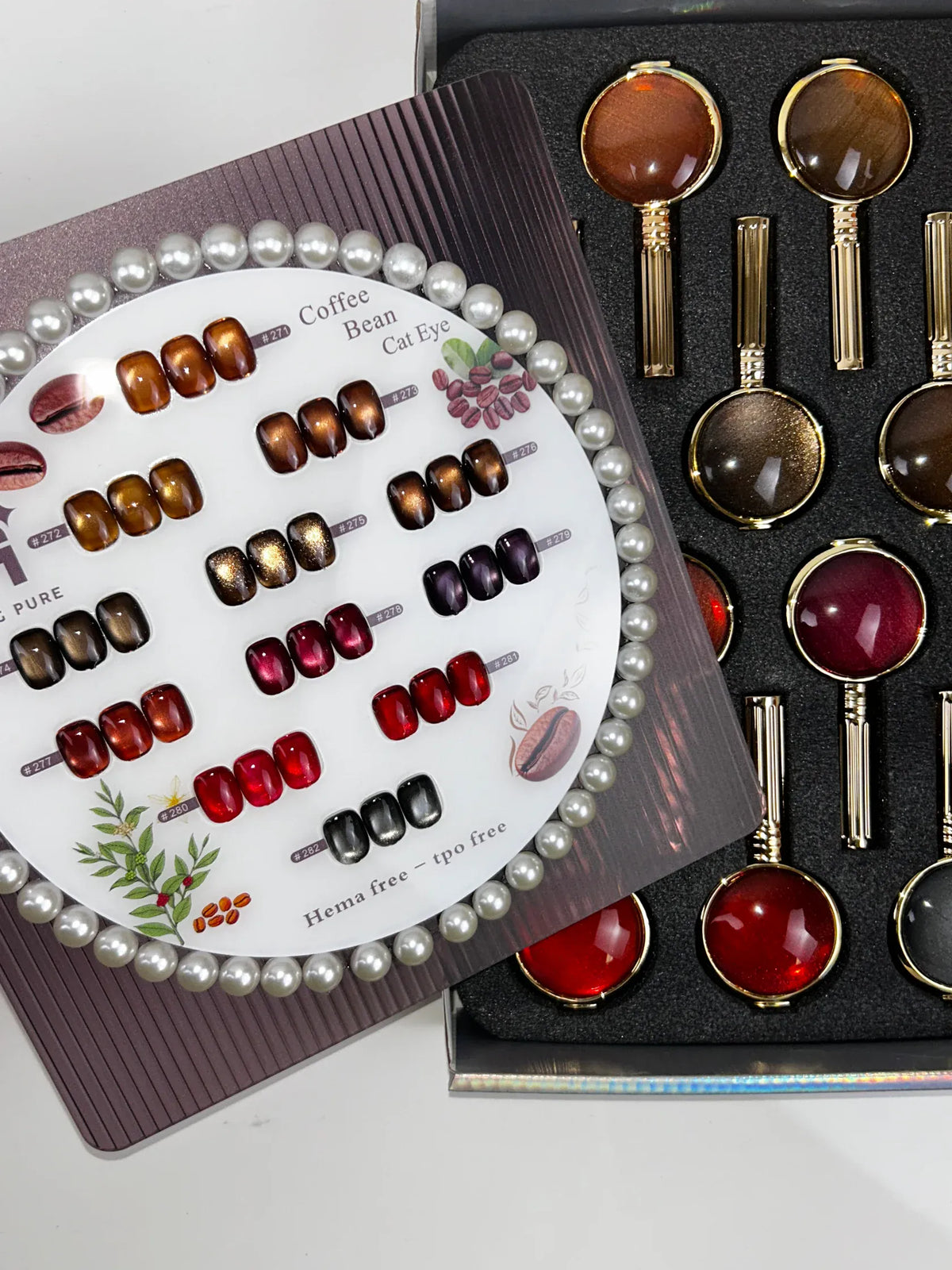 HANG Cat Eye - COFFEE BEAN Collection, 12 Colors + Free Display & Magnetic ($7.95/ea)
