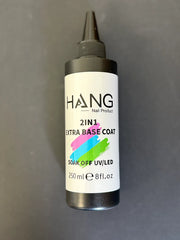 HANG Gel Diamond Base Coat Refill 8oz + Free 06 Bottles 0.5oz
