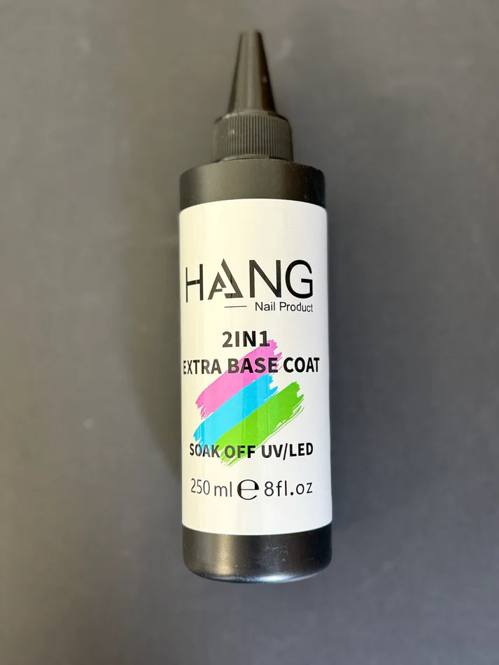 HANG Gel Diamond Base Coat Refill 8oz + Free 06 Bottles 0.5oz