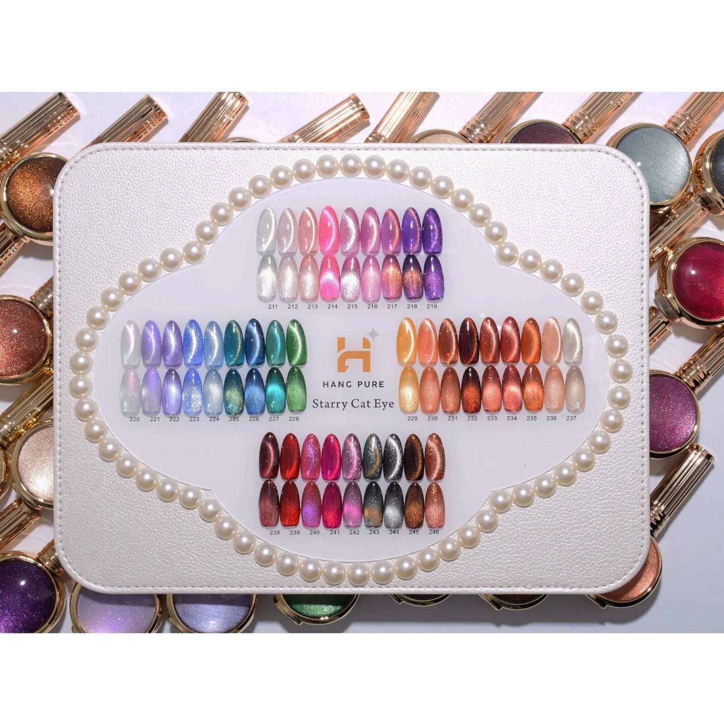 HANG Starry Cat Eye Collection – Set 36 Colors 18ml (#211–#246) + Free Display & Magnetic ($7.45/ea)