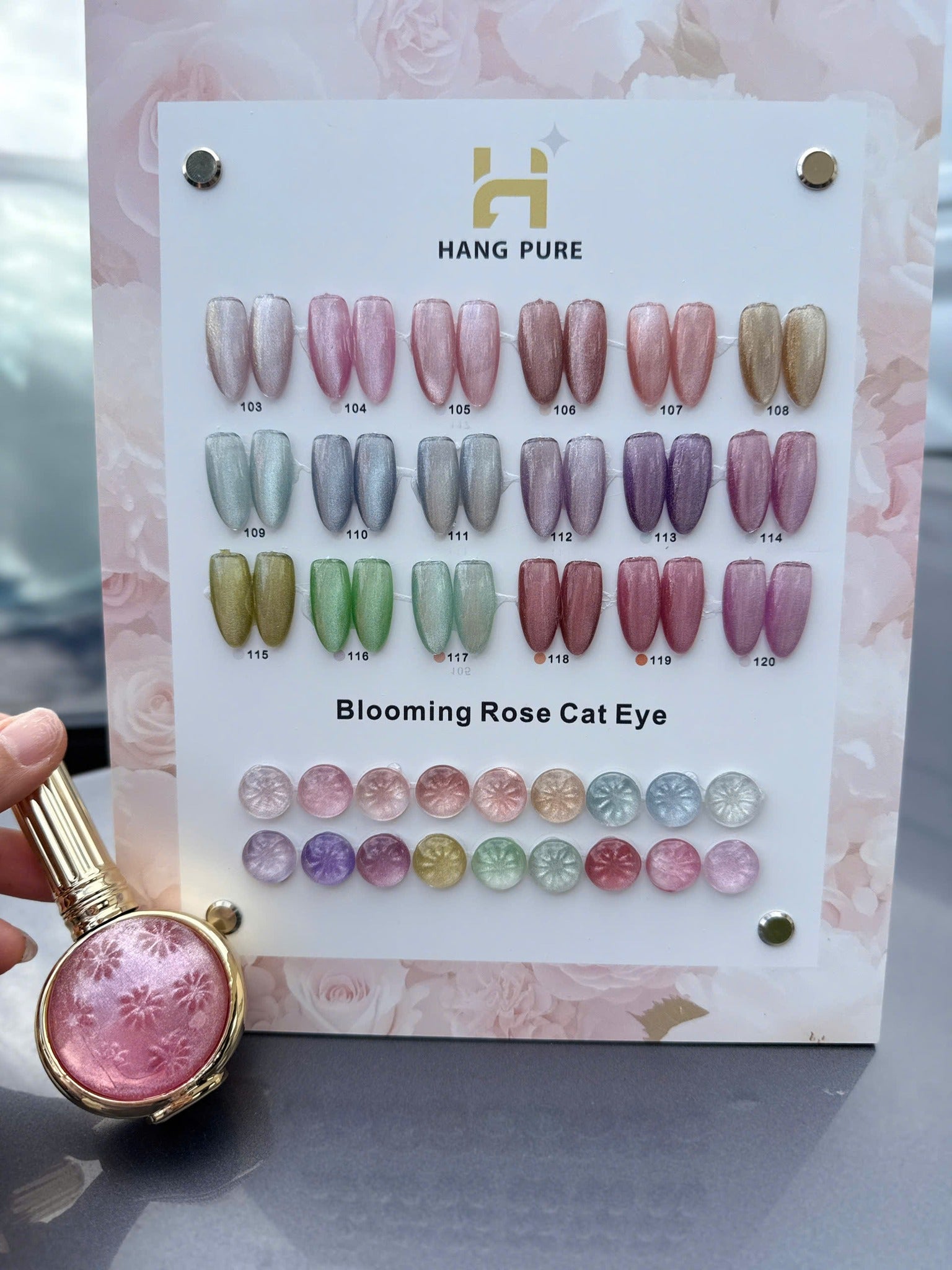 HANG Blooming Rose Cat Eye – 18 Colors (103–120) + Free Display & Magnetic ($7.45/ea)