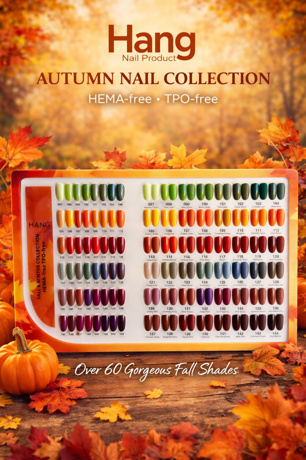 HANG Premium Fall Collection - 48 Duo Gel Polish Matching Colors (#97-#144)