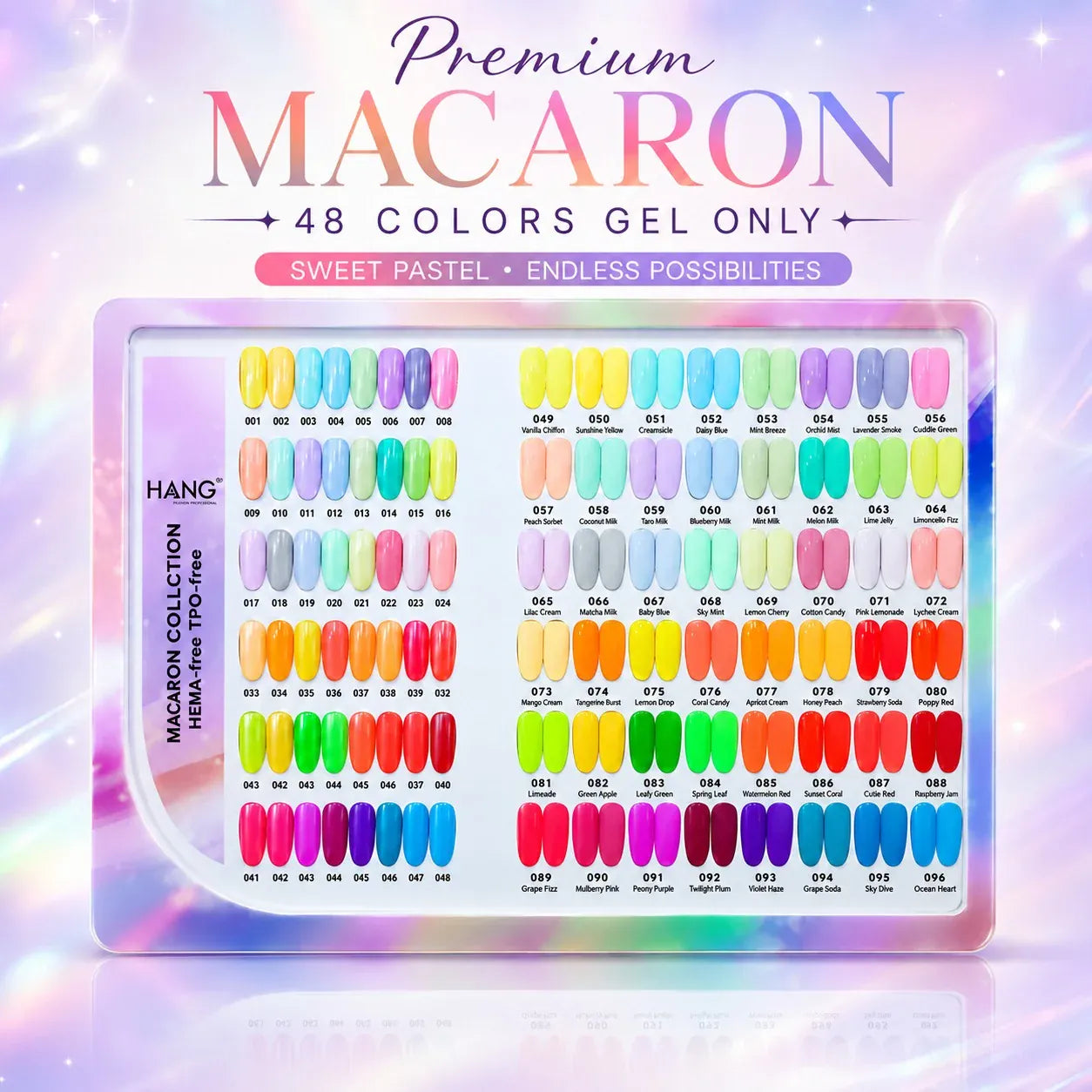 HANG Premium Macaron Collection - 48 Gel Colors, Gel only (#49-#96)