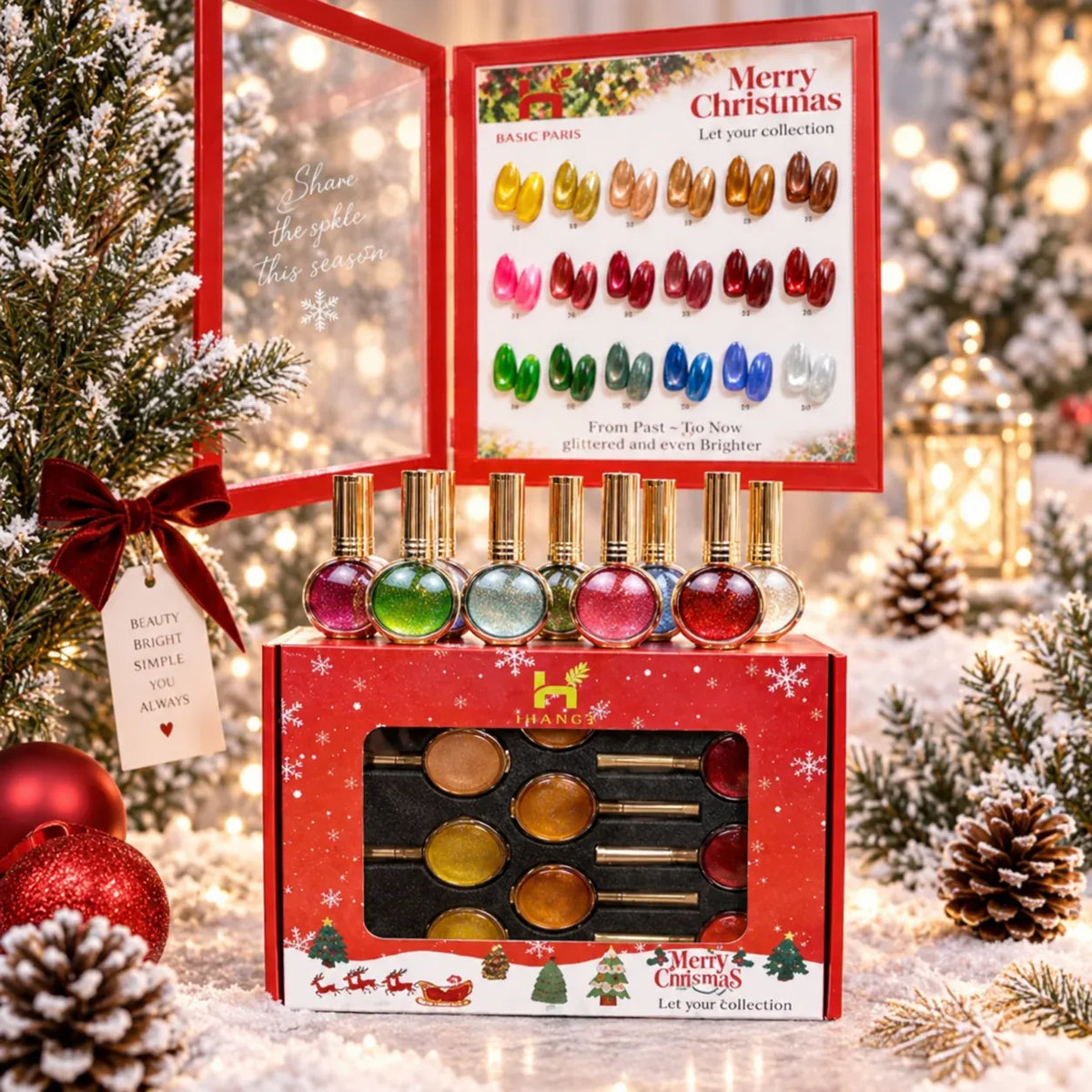 HANG Cat Eye - MERRY CHRISTMAS Collection, 18 Colors + Free Display & Magnetic ($7.95/ea)