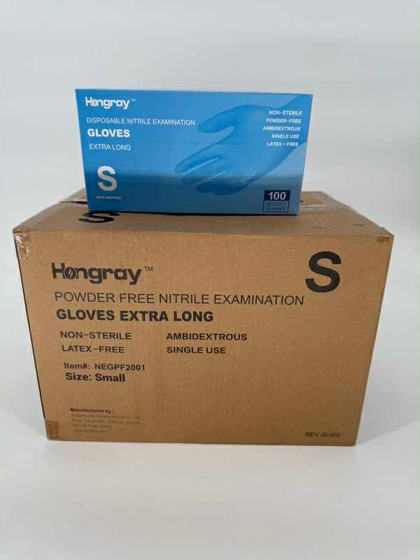 HONGRAY - Disposable Nitrile Gloves, size S (Case 10 Boxes)