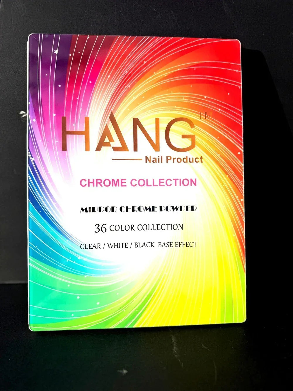 HANG Chrome Powder - Set 36 Colors - Free Display + Base and Top Chrome ($9.95/ea) - TTT Nails Supply