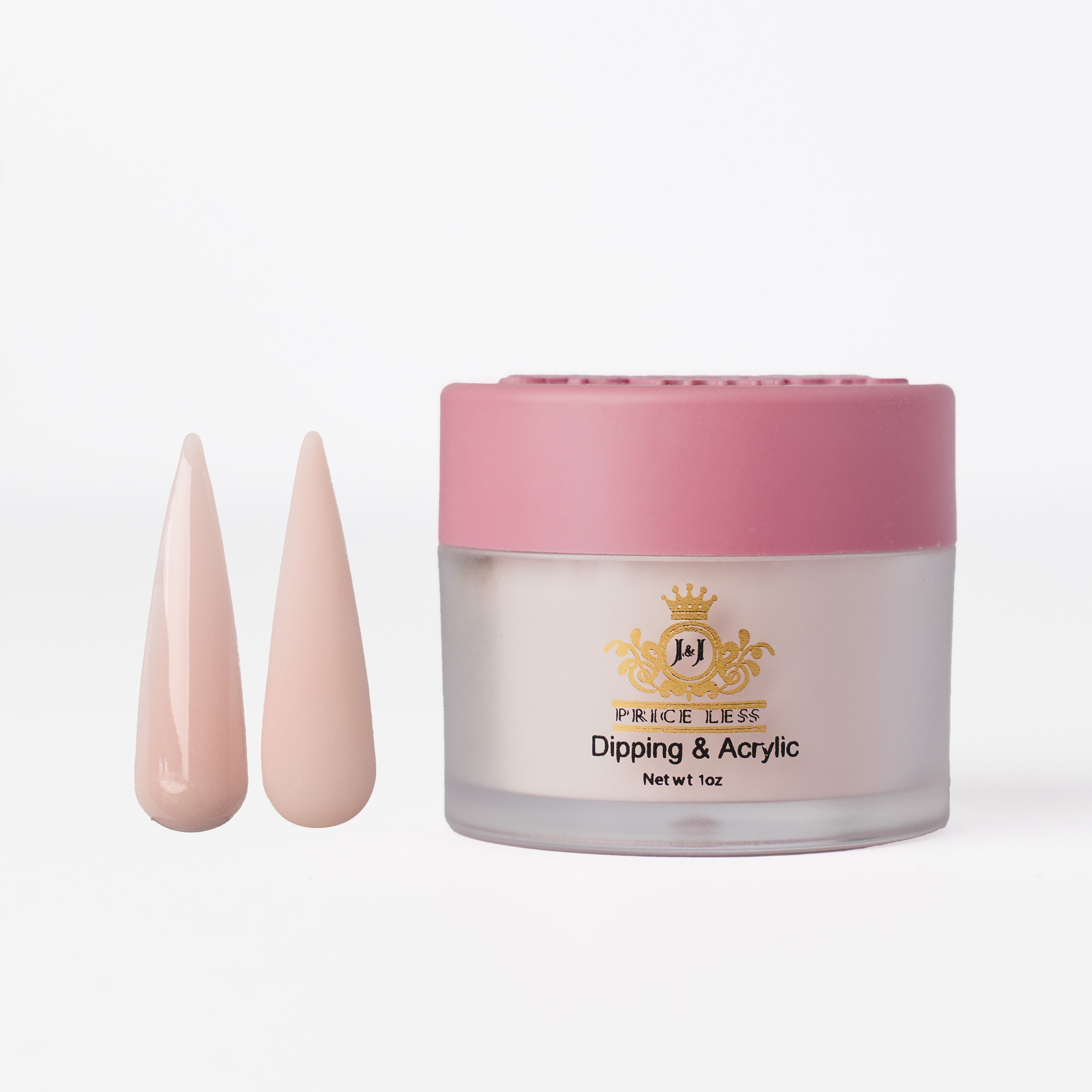 J&J PRICE LESS Acrylic - Dipping - Ombre' Powder 2oz - Hippo Pink