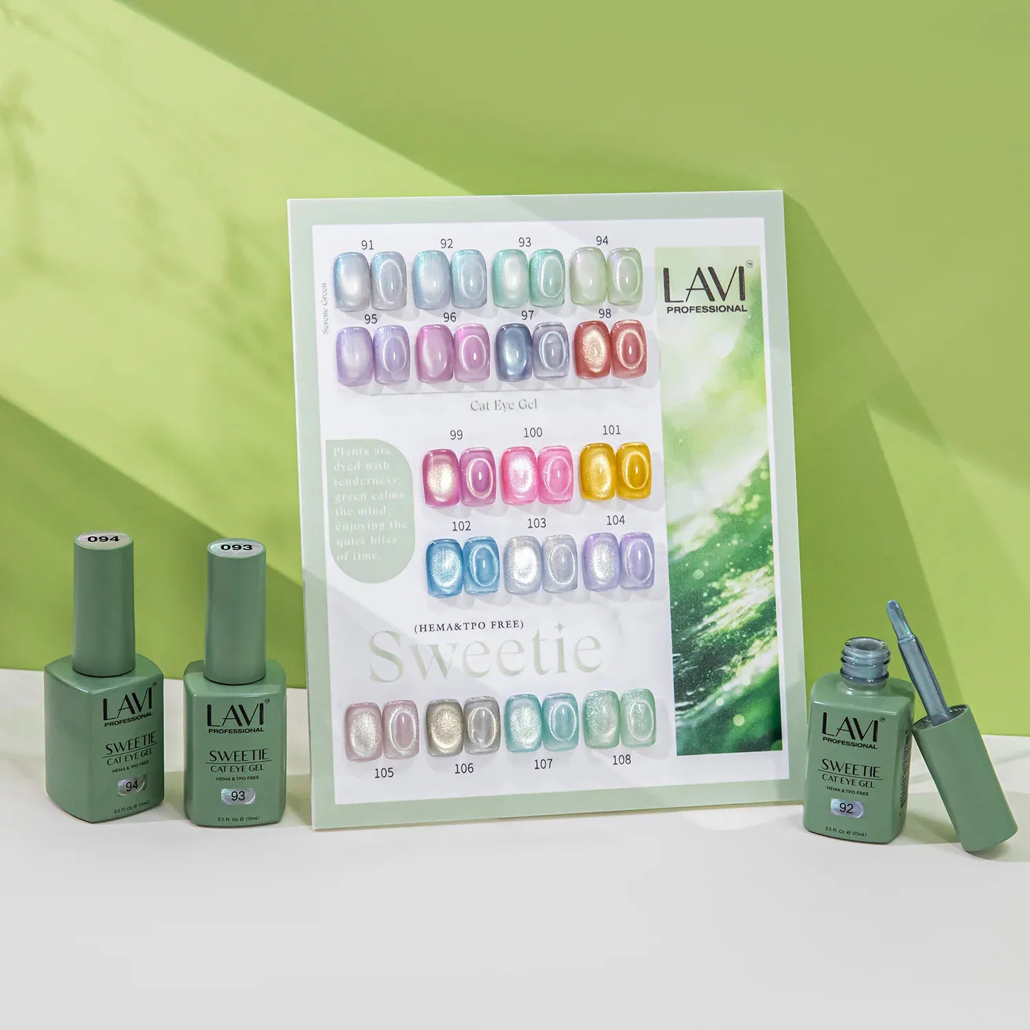 Lavi Cat Eye Gel, Sweetie Collection - 18 Colors + Free Sample & Magnet Tool