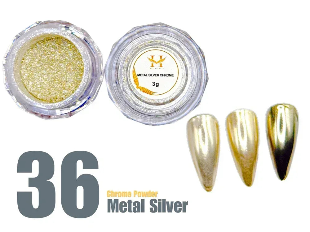 HANG Chrome Powder - #36 Mental Sliver 3g - TTT Nails Supply