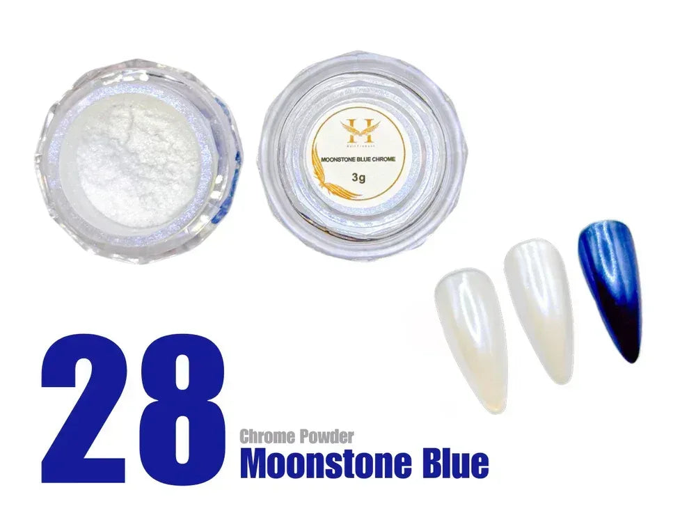 HANG Chrome Powder - #28 Moonstone Blue 3g - TTT Nails Supply
