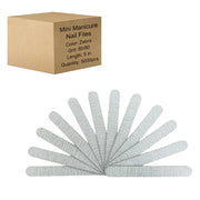 Nail Files - Mini Manicure Zebra 5" - Wood 80/80 - Case 100 packs (50ct/pack)