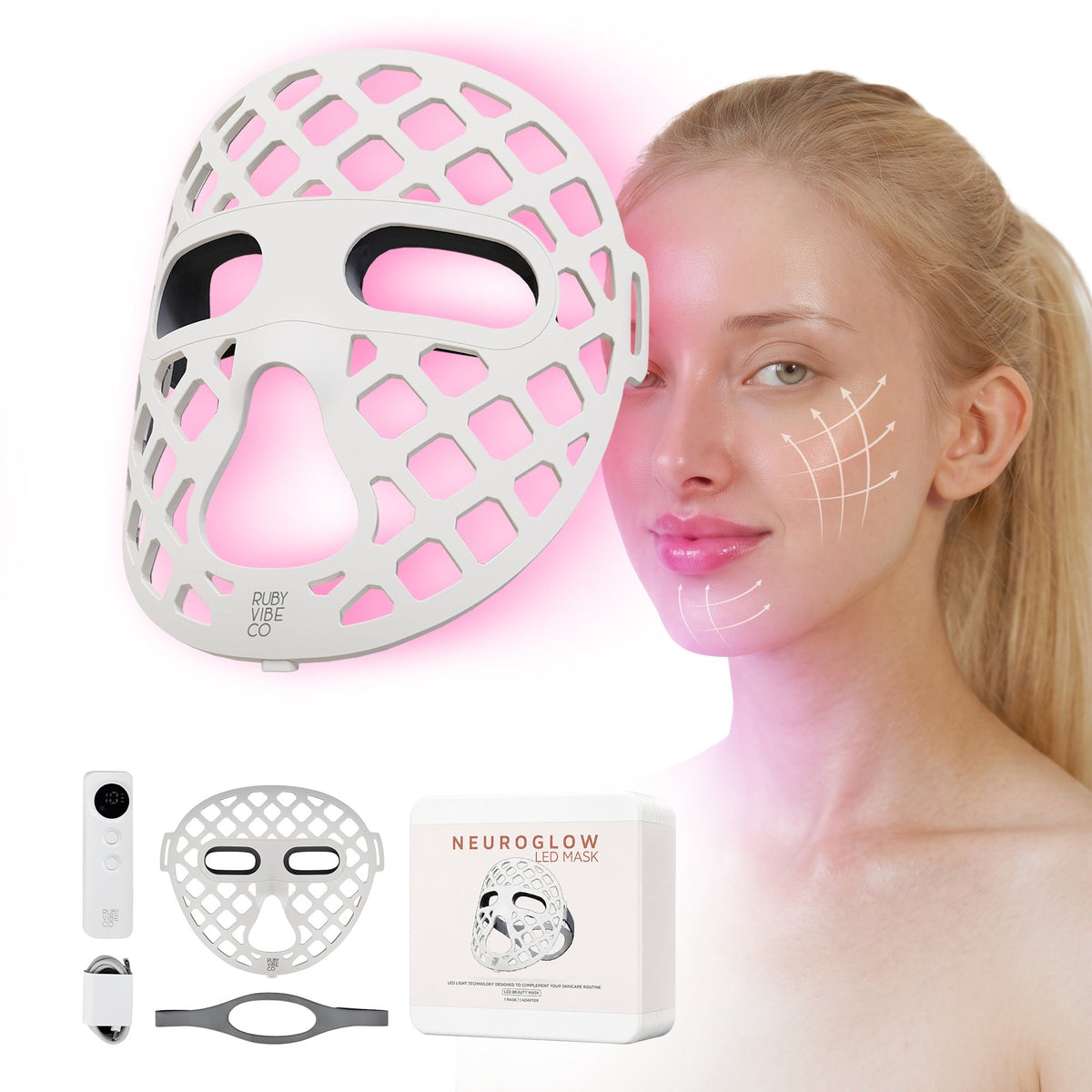 NeuroGlow LED Mask | 4-in-1 Red Light Therapy