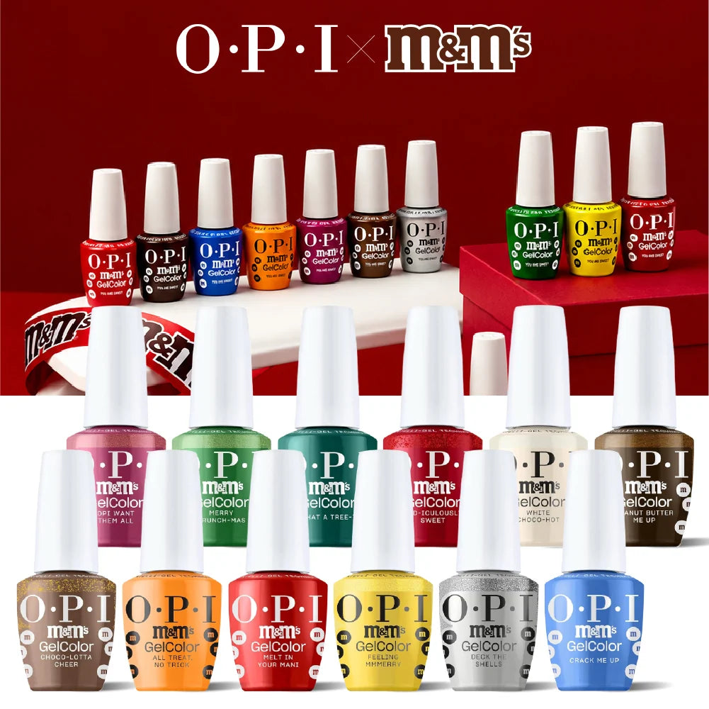OPI x M&M's Holiday - Winter 2026 Collection, 12 Colors Gel 0.5 oz