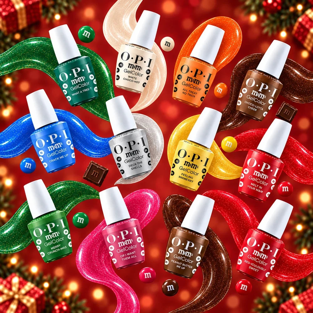 OPI x M&M's Holiday - Winter 2026 Collection, 12 Colors Gel 0.5 oz