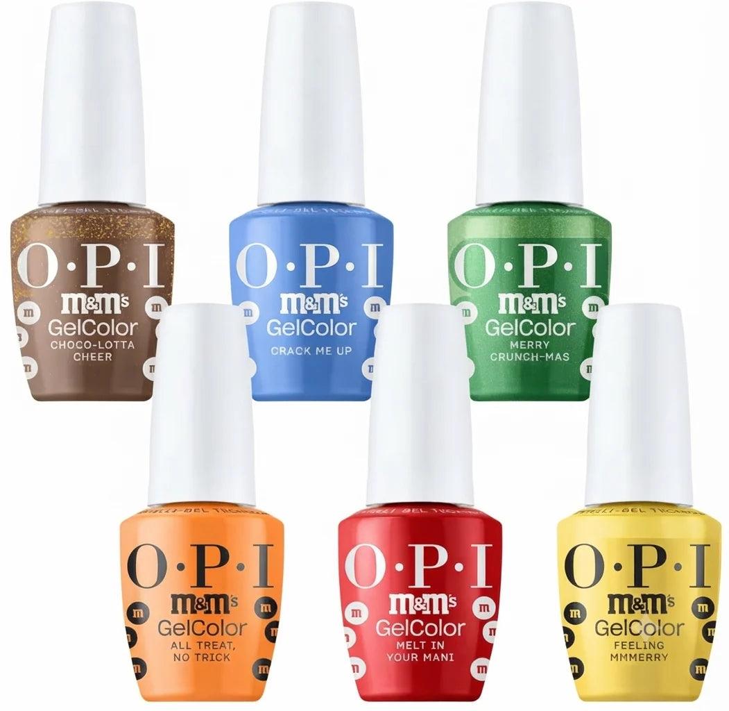 OPI x M&M's Holiday - Winter 2026 Collection, Intelli-Gel Kit #1 (6 Colors Gel 0.5oz)