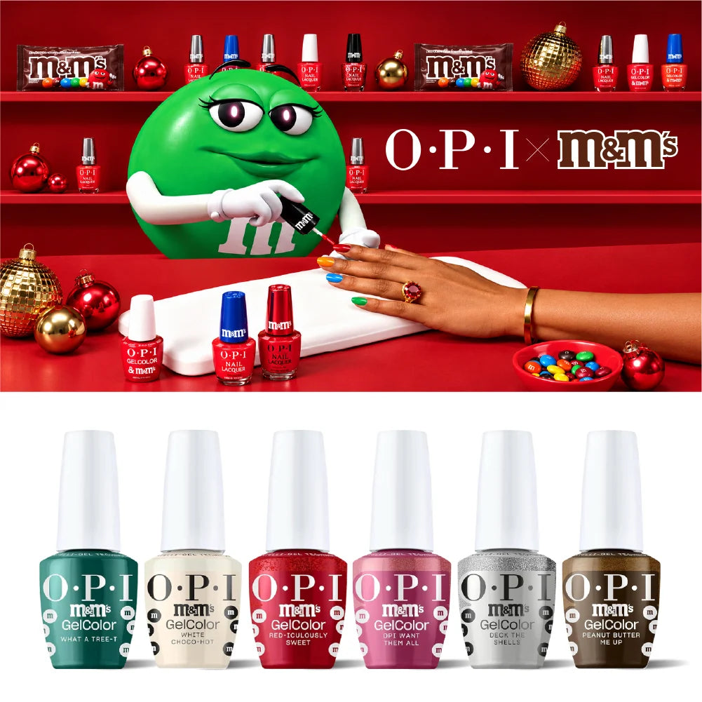 OPI x M&M's Holiday - Winter 2026 Collection, Intelli-Gel Kit #2 (6 Colors Gel 0.5oz)