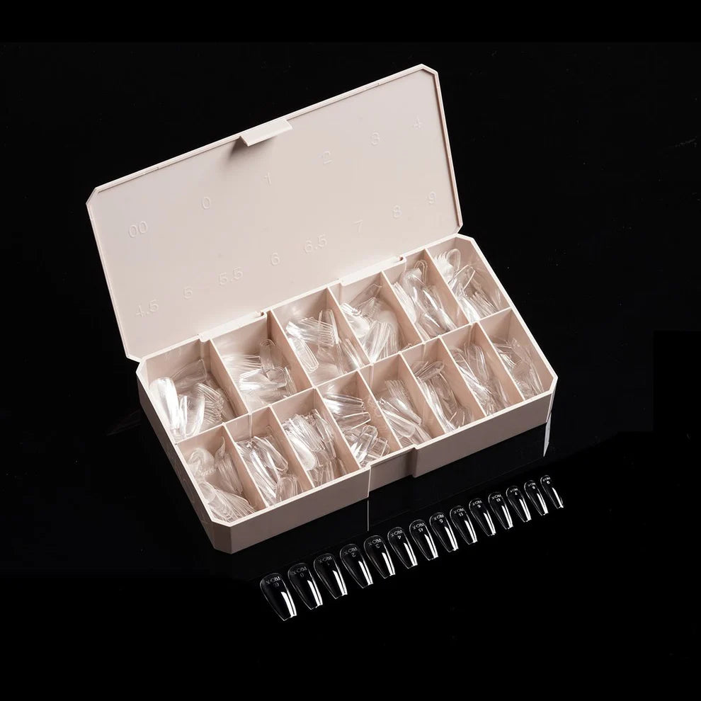 Igel PRO-X Soft Gel Nail Tips 14 - Natural Coffin Medium