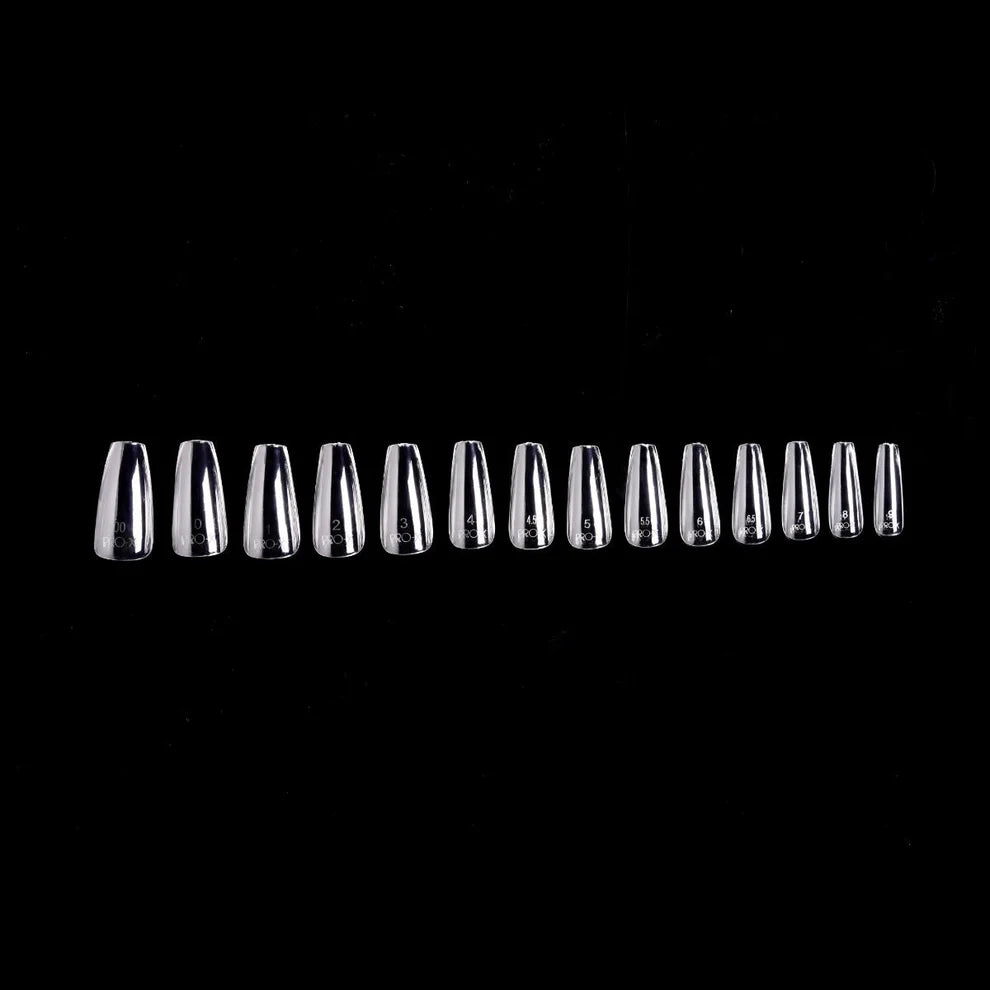 Igel PRO-X Soft Gel Nail Tips 14 - Natural Coffin Medium