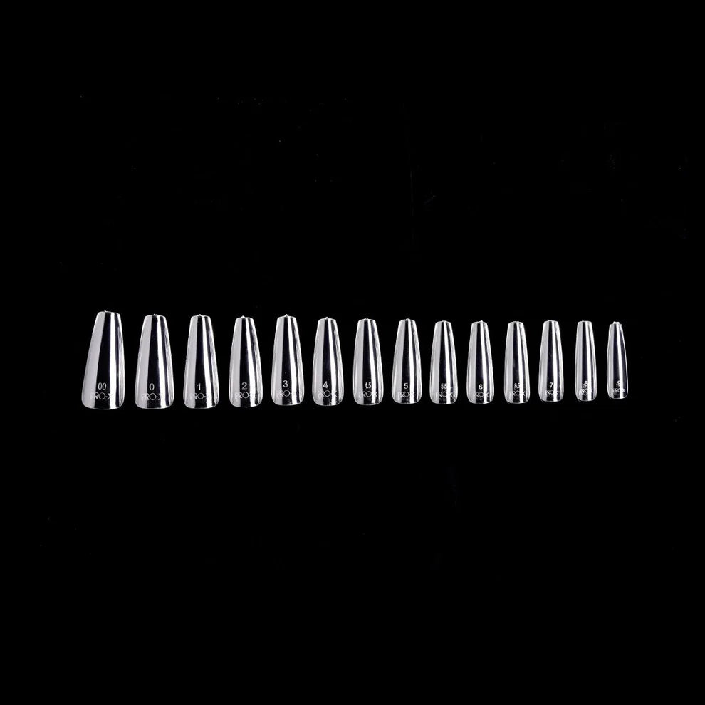 Igel PRO-X Soft Gel Nail Tips 15 - Natural Coffin Long