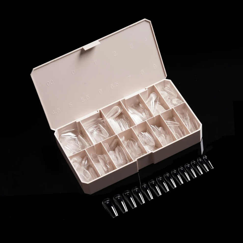 Igel PRO-X Soft Gel Nail Tips 15 - Natural Coffin Long