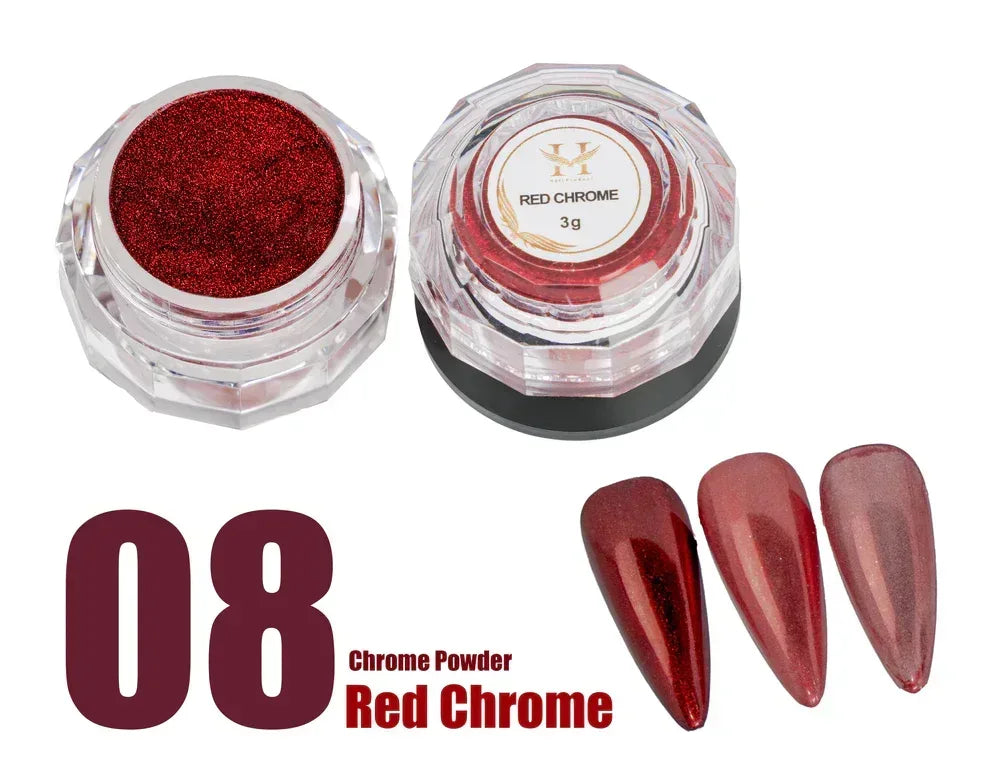 HANG Chrome Powder - #08 Red Chrome 3g - TTT Nails Supply